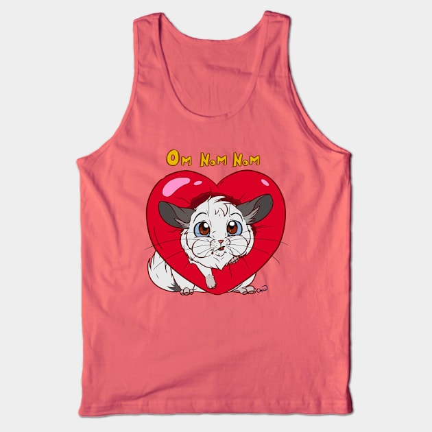 Valentine chinchilla Tank Top by chezzepticon